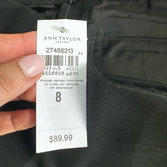 Ann Taylor Factory Black Tailored Trousers - Picture 8 of 9